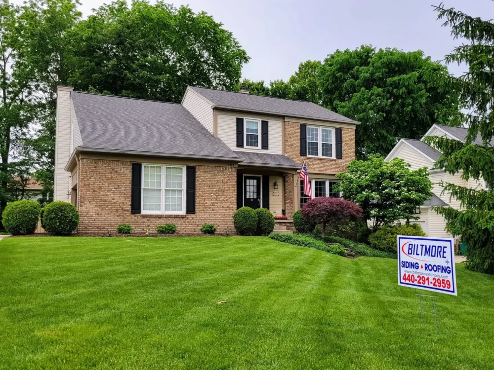 Roof replacement by Biltmore Exteriors