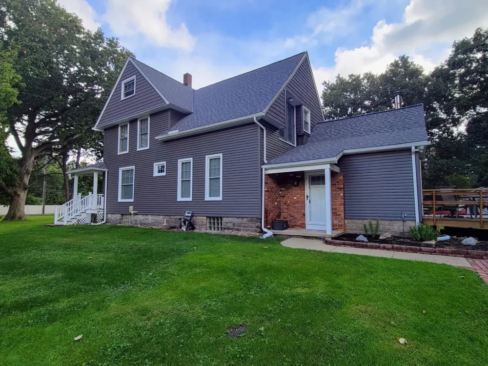 New siding and roof replacement by Biltmore Exteriors