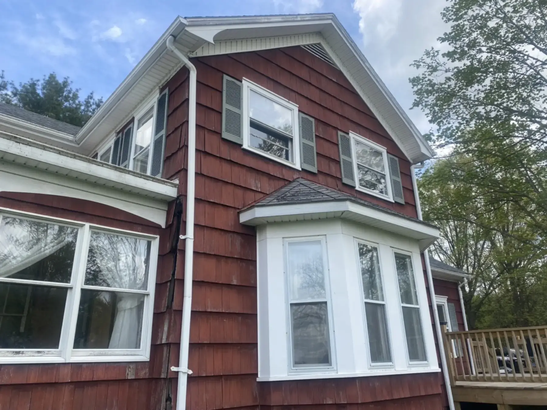 Before siding and other exterior upgrades